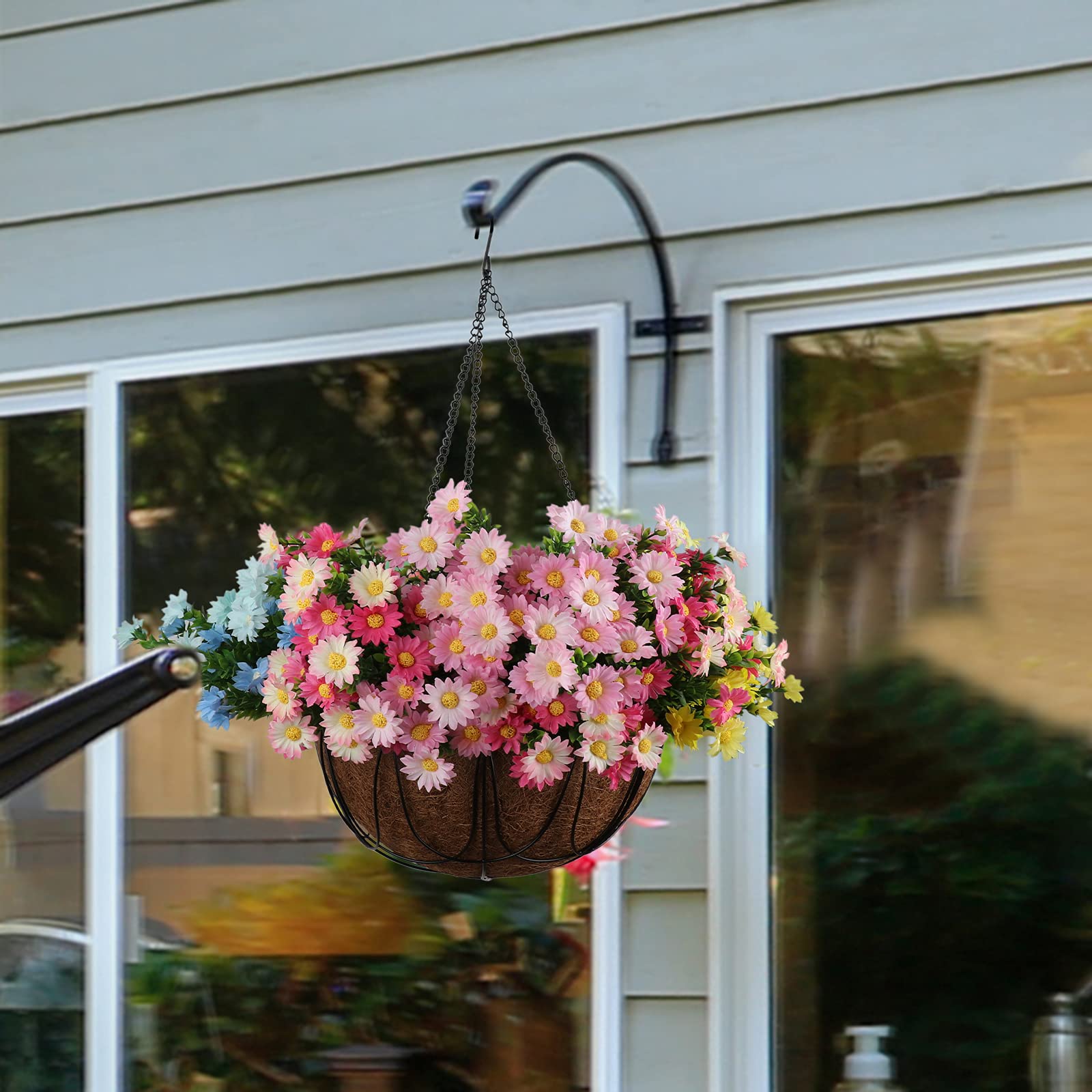 20in Natural Coco Fiber Basket Liners - 3 Pack Coconut Coir Plant Liners with Non-Woven Fabric for Hanging Baskets, Flower Pots & Vegetable Planters | Perfect for Indoor/Outdoor Gardening & Home Décor