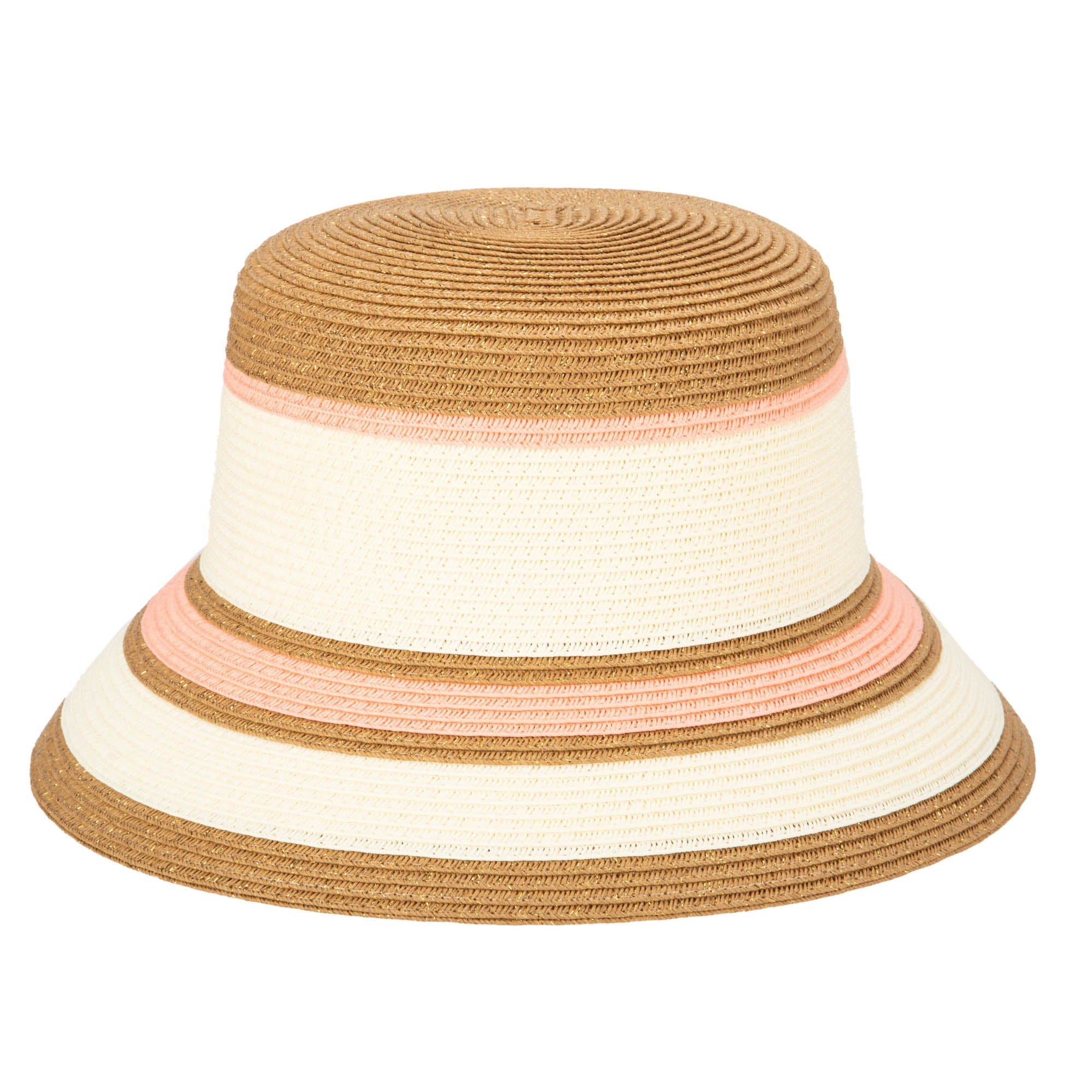 Las Palmas Bucket Hat - Ultrabraid Striped Sun Hat for Women & Men | UV Protection, Breathable & Adjustable | Perfect for Beach, Travel & Outdoor Activities