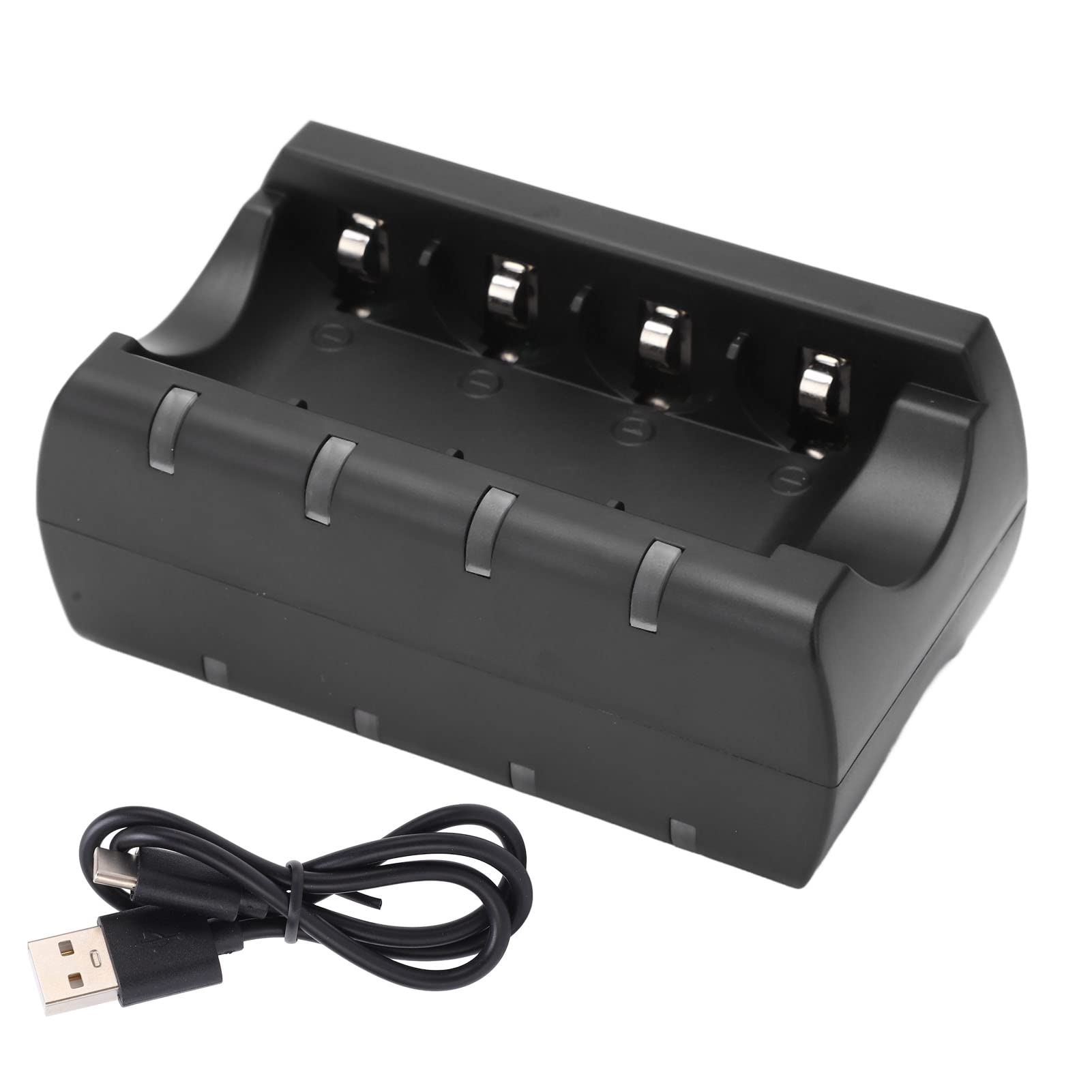 8-Port Smart Fast USB Battery Charger for RCR123A 16340 16350 16360 - Slip-Resistant & Rechargeable - Perfect for Home, Office, and Travel Use