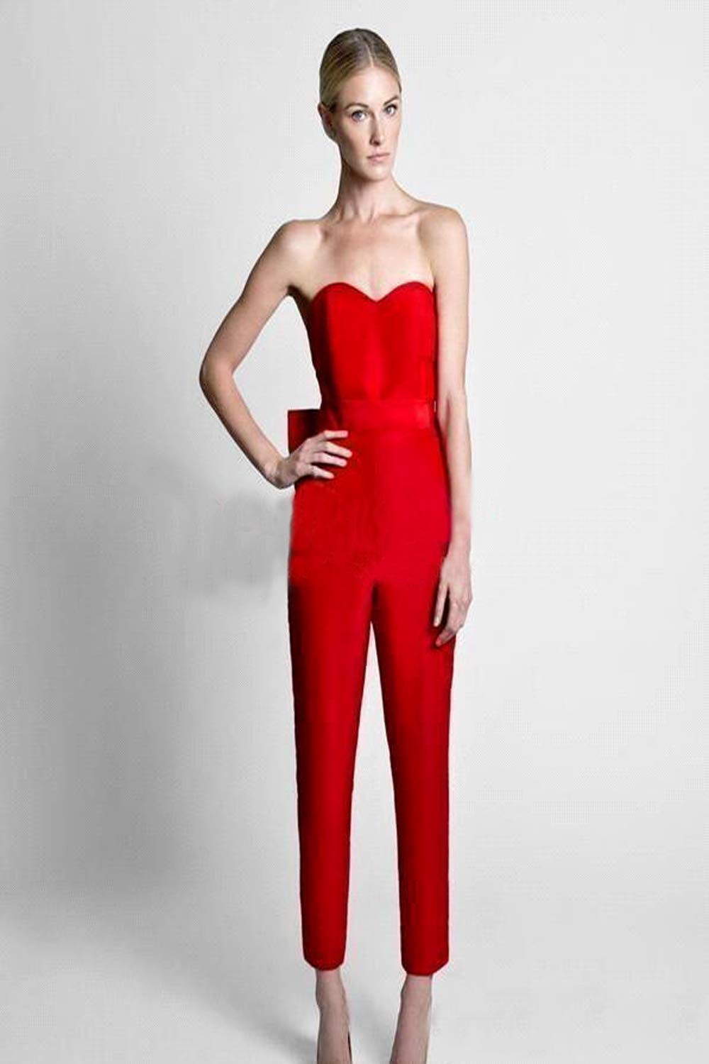 Elegant 2025 Convertible Jumpsuit Evening Dress with Sweetheart Neckline & Satin Waistband - Perfect for Weddings, Prom, and Formal Events | Plus Size Options Available