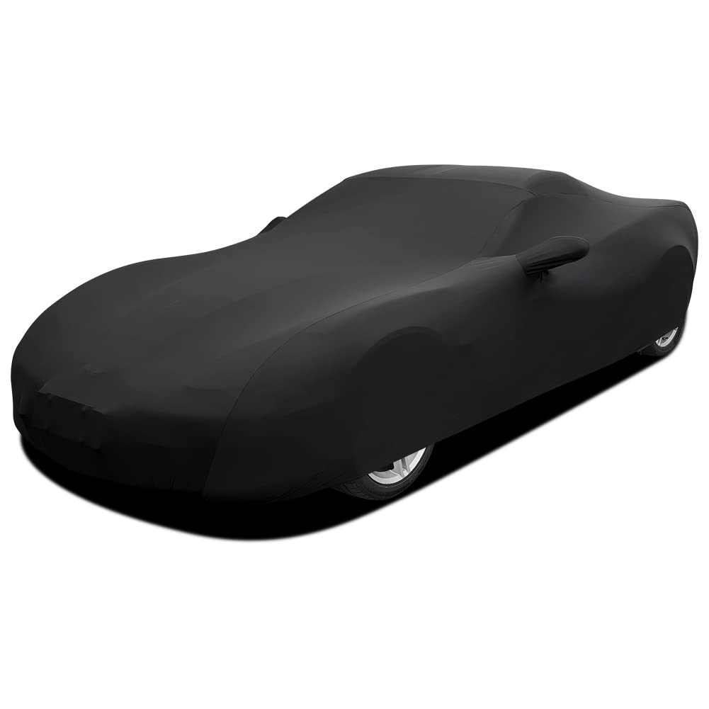 WinPower Indoor Car Cover - Stretchable Dustproof Full Car Protection for Underground Garage & Car Shows - Black | Perfect for Indoor Storage & Vehicle Display
