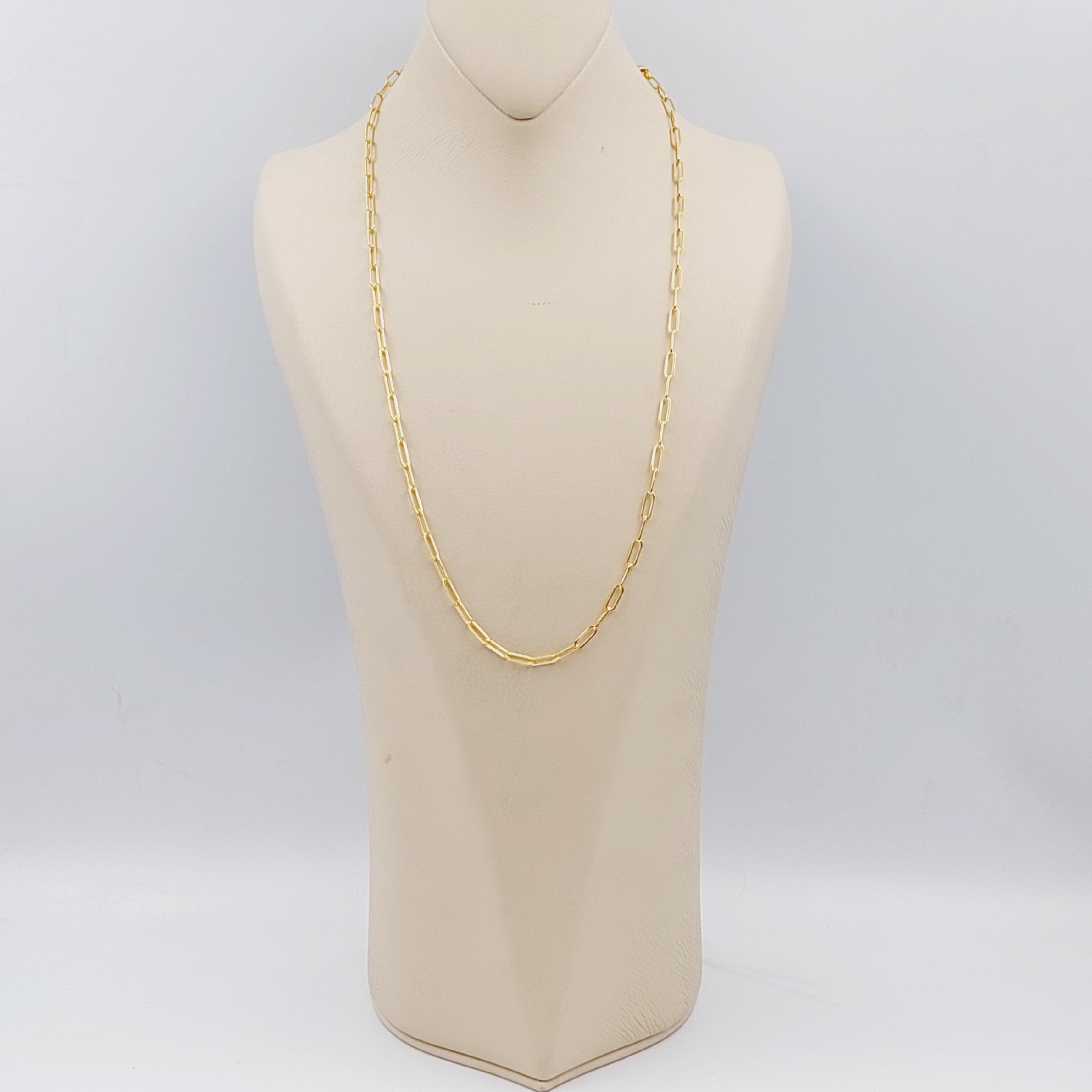 4mm Paperclip Chain Necklace 60cm - Stylish Layered Jewelry for Women, Trendy Minimalist Accessory for Everyday Wear & Gift Giving