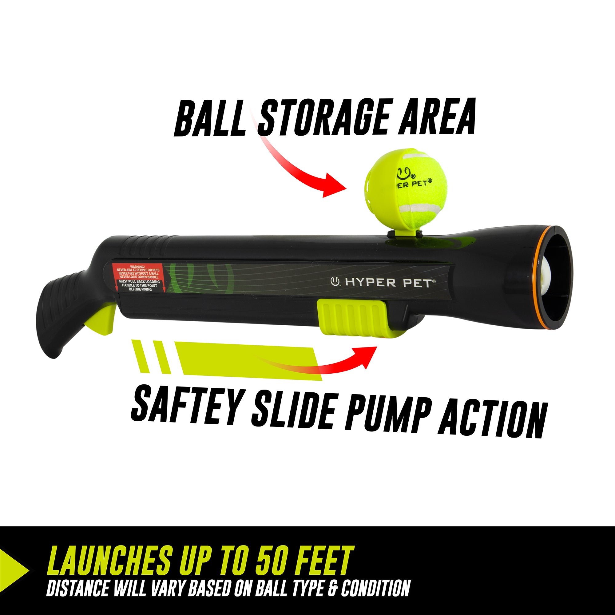 Hyper Pet K9 Kannon Pro Ball Launcher for Dogs - Automatic Tennis Ball Thrower for Large & Small Breeds - Perfect for Backyard Fetch, Training & Outdoor Play