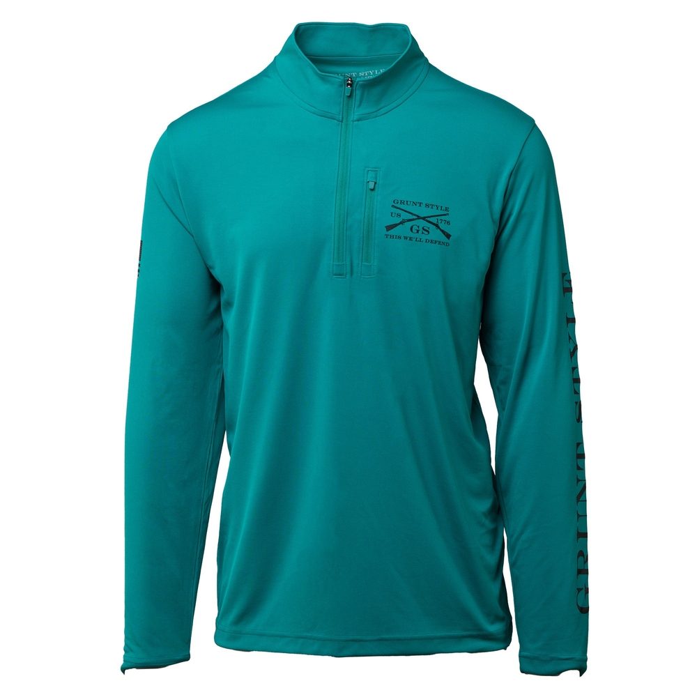 Overwatch 1/4 Zip Pullover Sweatshirt - Aqua Blue | Gaming & Casual Wear for Men & Women | Perfect for Cosplay, Esports & Everyday Comfort