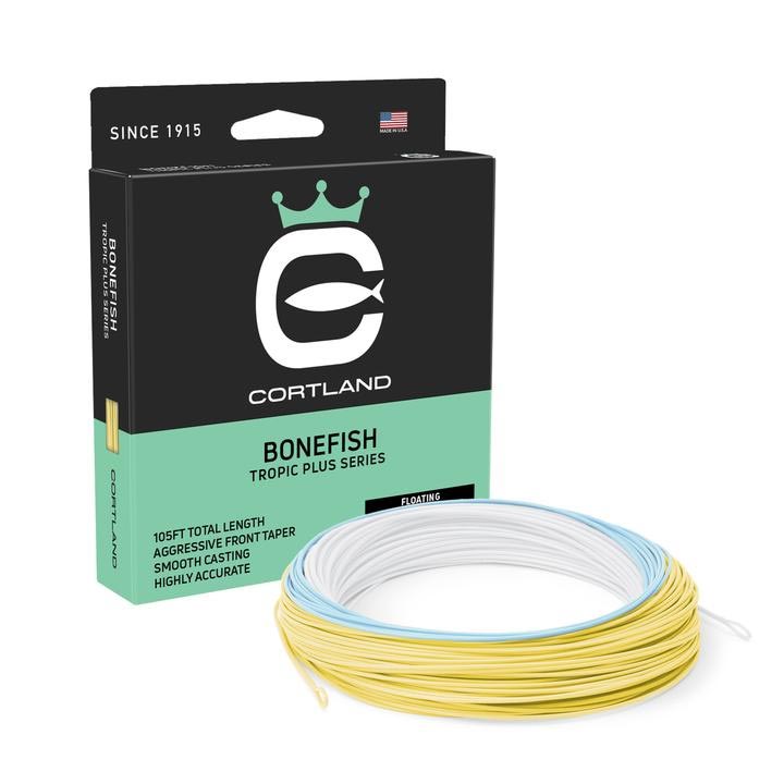 Cortland Tropic Plus Bonefish Saltwater Fly Fishing Line - Premium Floating Fly Line for Saltwater Anglers - Ideal for Bonefish, Tarpon, and Redfish in Flats & Coastal Waters