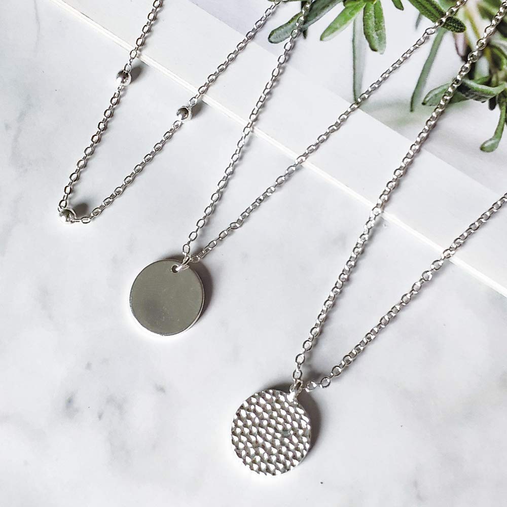 YANCHUN Women's Layered Necklace Set - Dainty Stackable Chain Necklaces with Charms, Trendy Layering Jewelry for Christmas Gifts & Stocking Stuffers | Perfect for Everyday Wear, Date Nights & Special Occasions