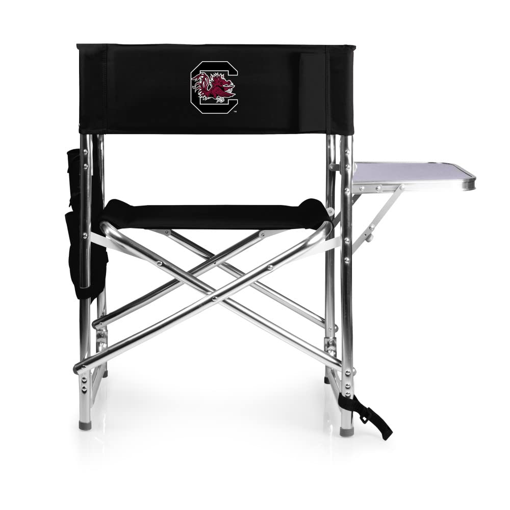 PICNIC TIME NCAA California Bears Folding Sports Chair with Side Table - Portable Beach & Camping Chair for Adults - Perfect for Tailgating, Outdoor Events & Picnics