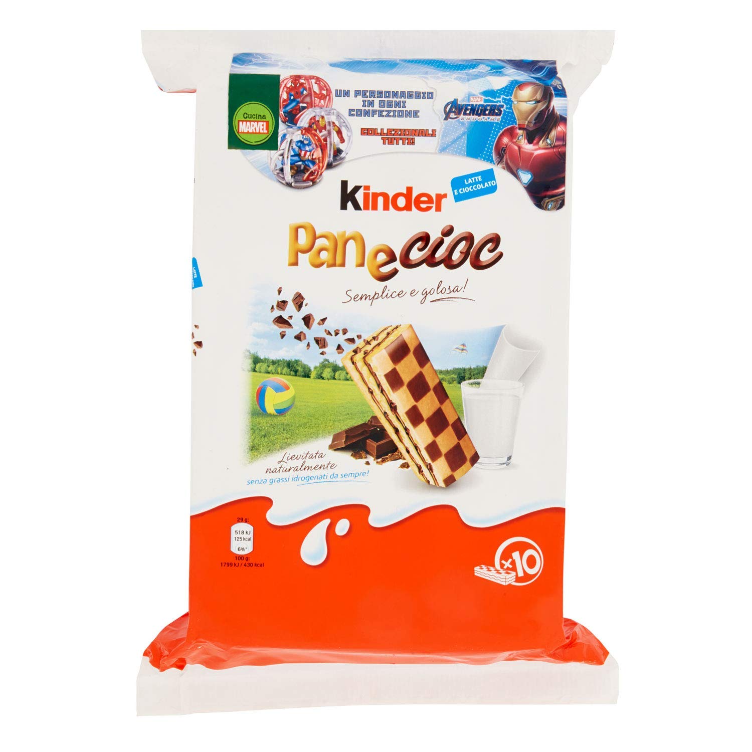 Kinder Panecioc Chocolate Snack Bar 290g - Delicious Italian Treat for Kids & Adults - Perfect for Lunchboxes, Parties & Gifts