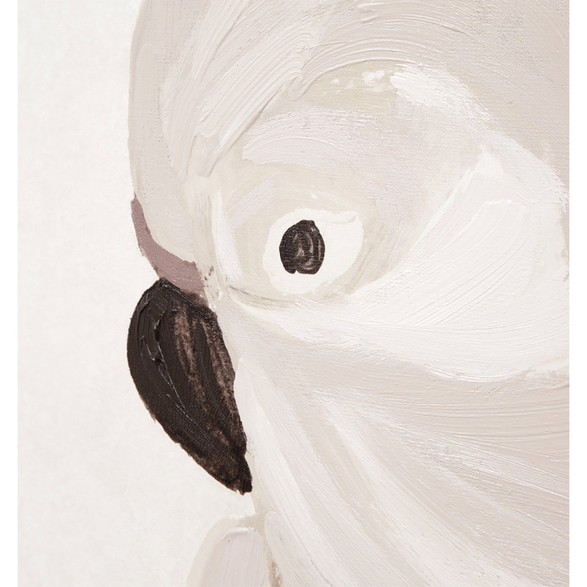 Beautiful Cockatoo Portrait 2 - Framed Canvas Wall Art for Home & Office Decor - Perfect for Living Room, Bedroom or Gift