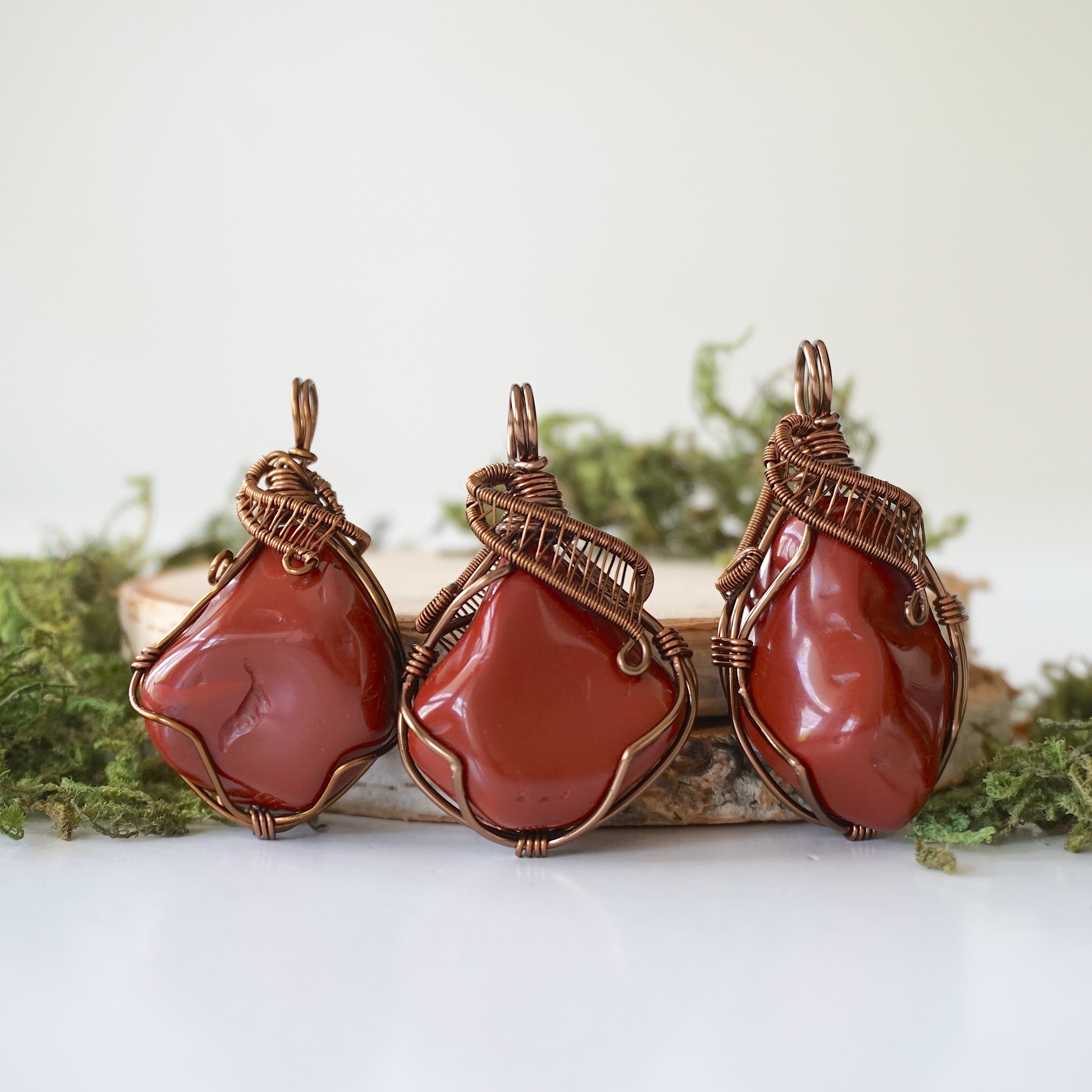 Natural Raw Red Jasper Crystal Pendant Necklace - 24 Inch Healing Stone Jewelry for Women - Perfect for Meditation, Energy Work & Spiritual Gifts