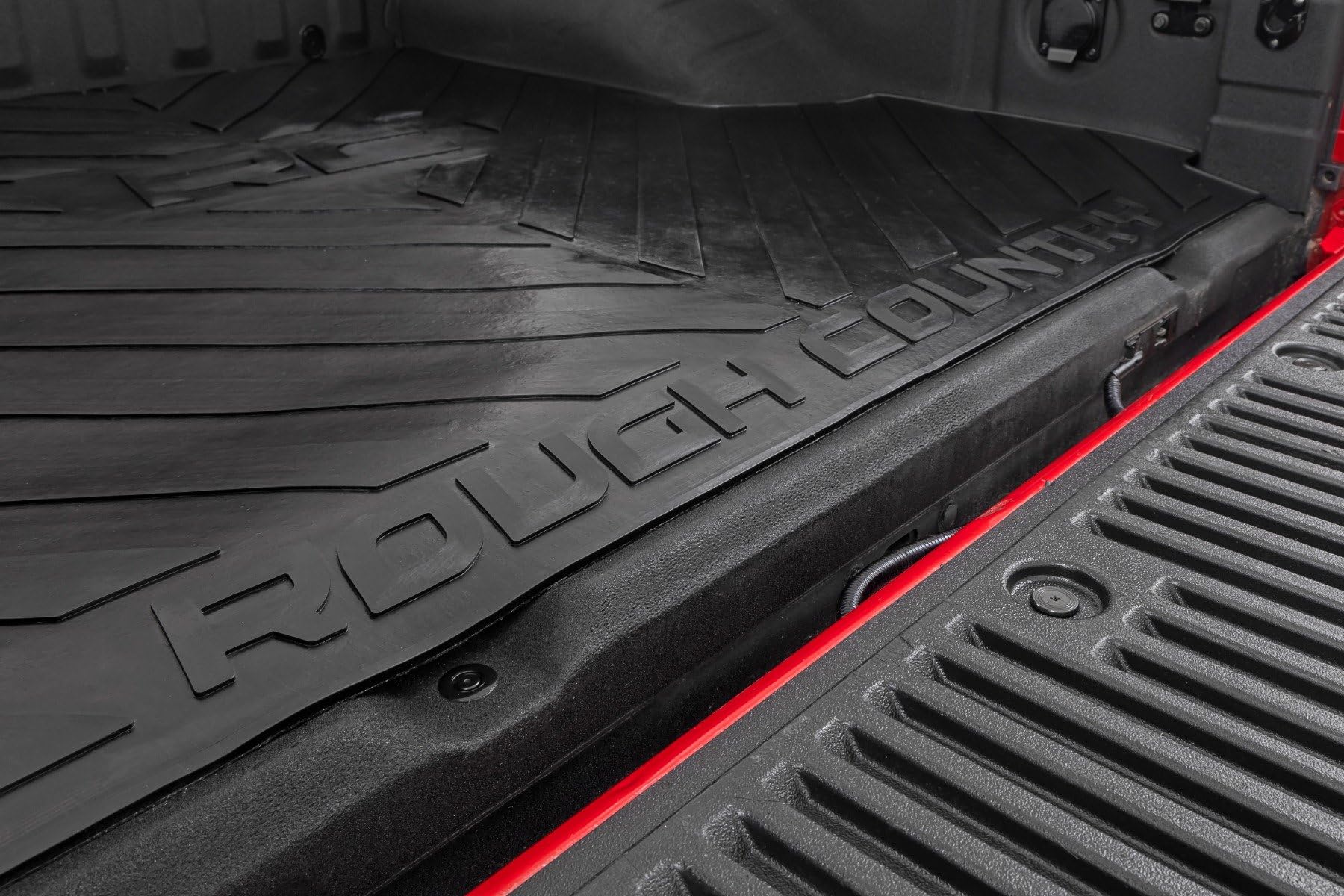 Rough Country Non-Slip Rubber Truck Bed Mat for Nissan Frontier (2005-2024) | Fits 5' (60