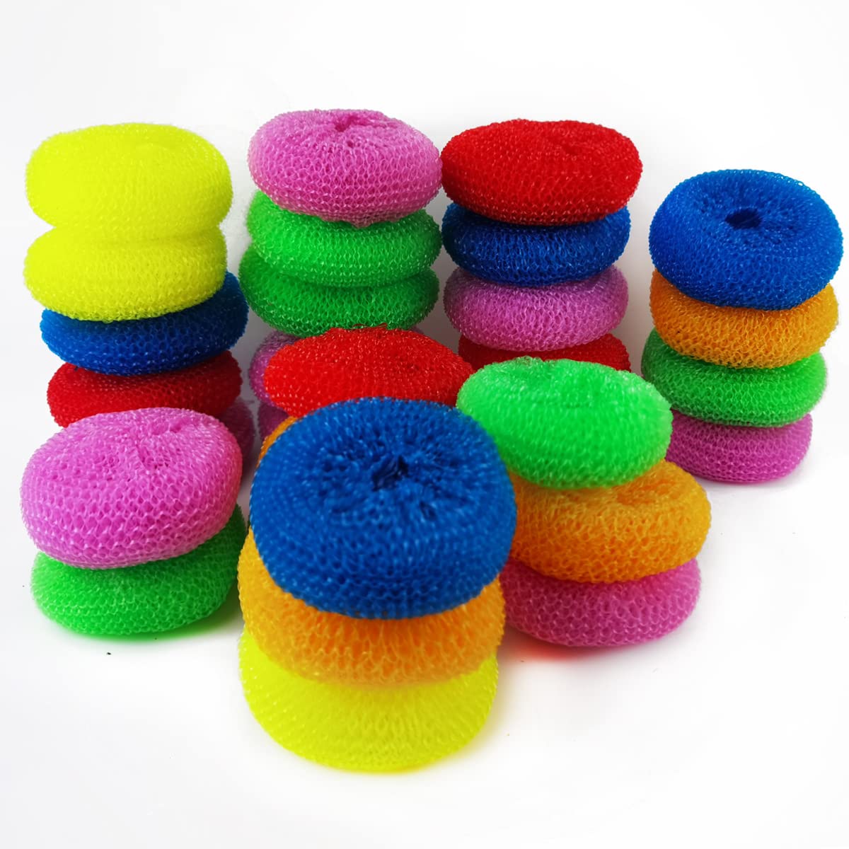 NSBELL 30PCS Non-Scratch Dish Scrubbers - Kitchen Cleaning Pads for Pots & Pans