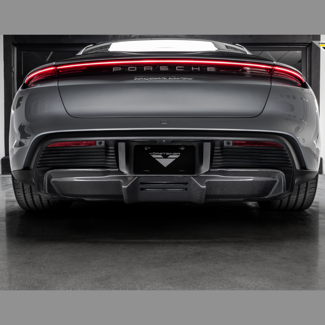 Porsche Taycan Turbo & Turbo S GW9 Rear Diffuser - High-Performance Carbon Fiber Diffuser for Enhanced Aerodynamics & Sporty Look - Perfect for Track Days & Car Shows