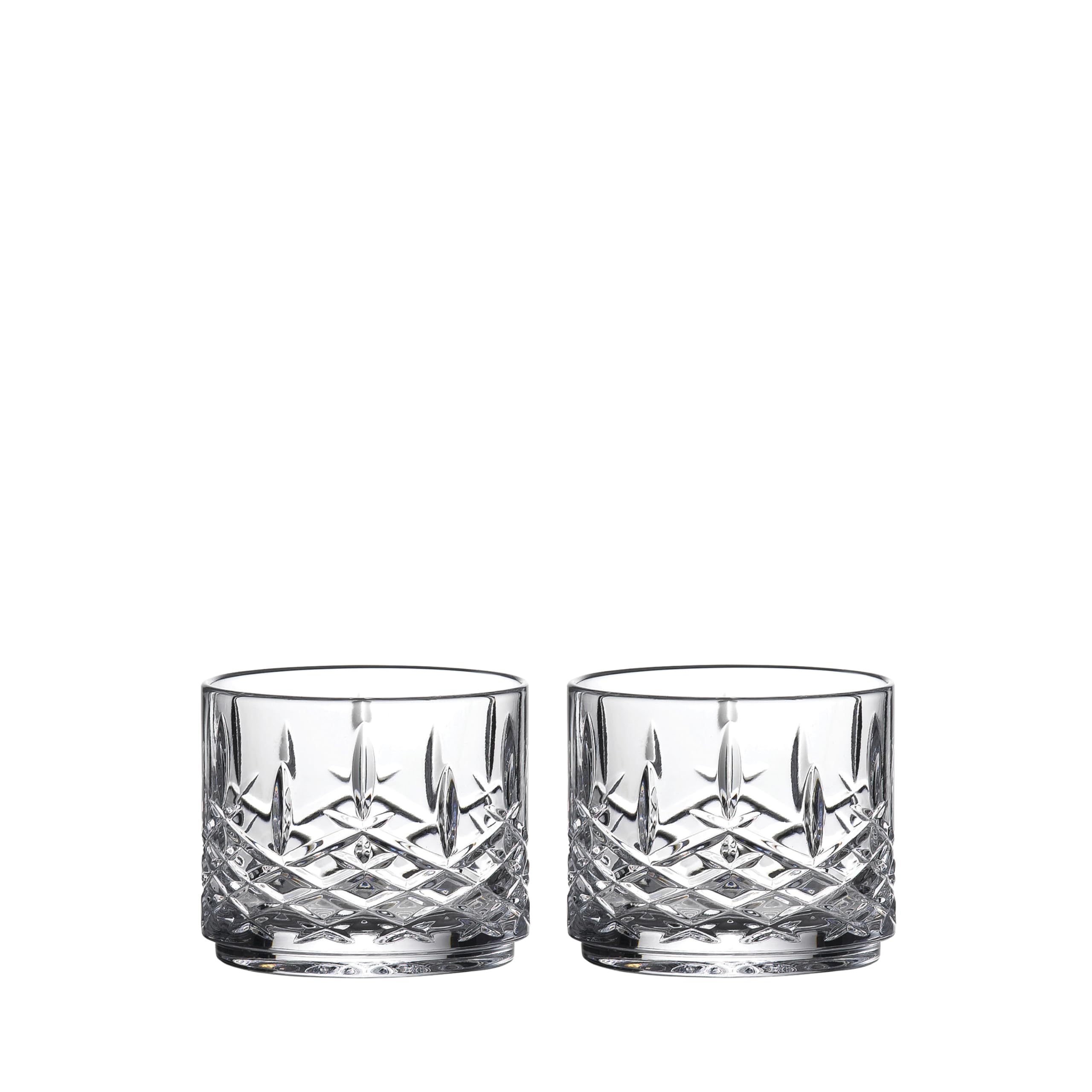 Crystal Waterford Markham Stacking Decanter & Tumbler Set - Elegant Whiskey Decanter with Glasses for Home Bar, Gift & Entertaining