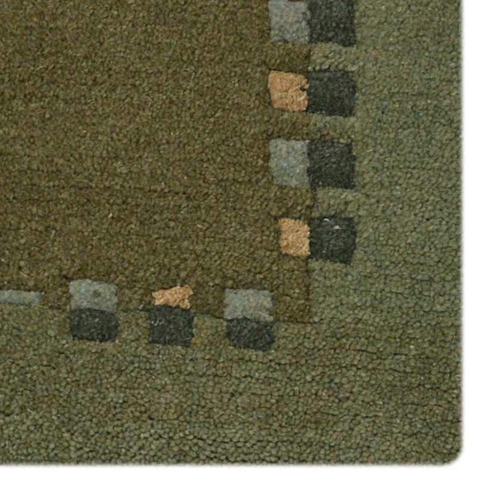 Handmade Bold Hand Knotted Wool Rug - Bohemian Style Area Rug for Living Room, Bedroom & Home Decor