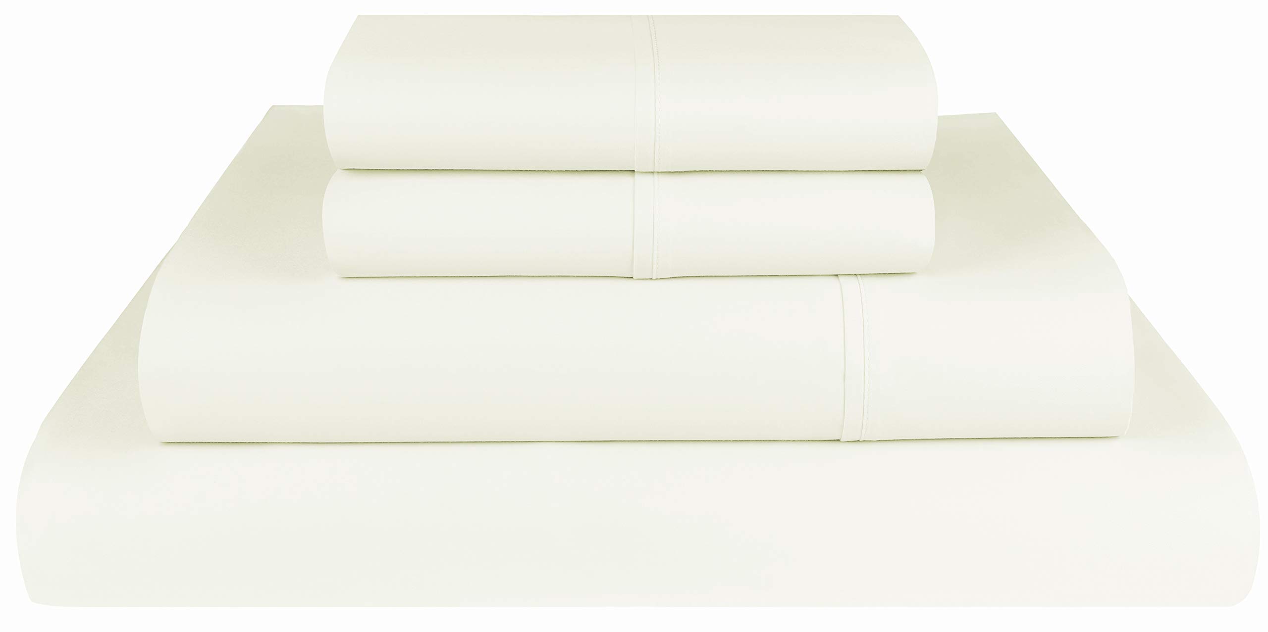 Premium 800 Thread Count 100% Cotton 4-Piece Full Size Sheet Set - Deep Pocket Fits Up to 18