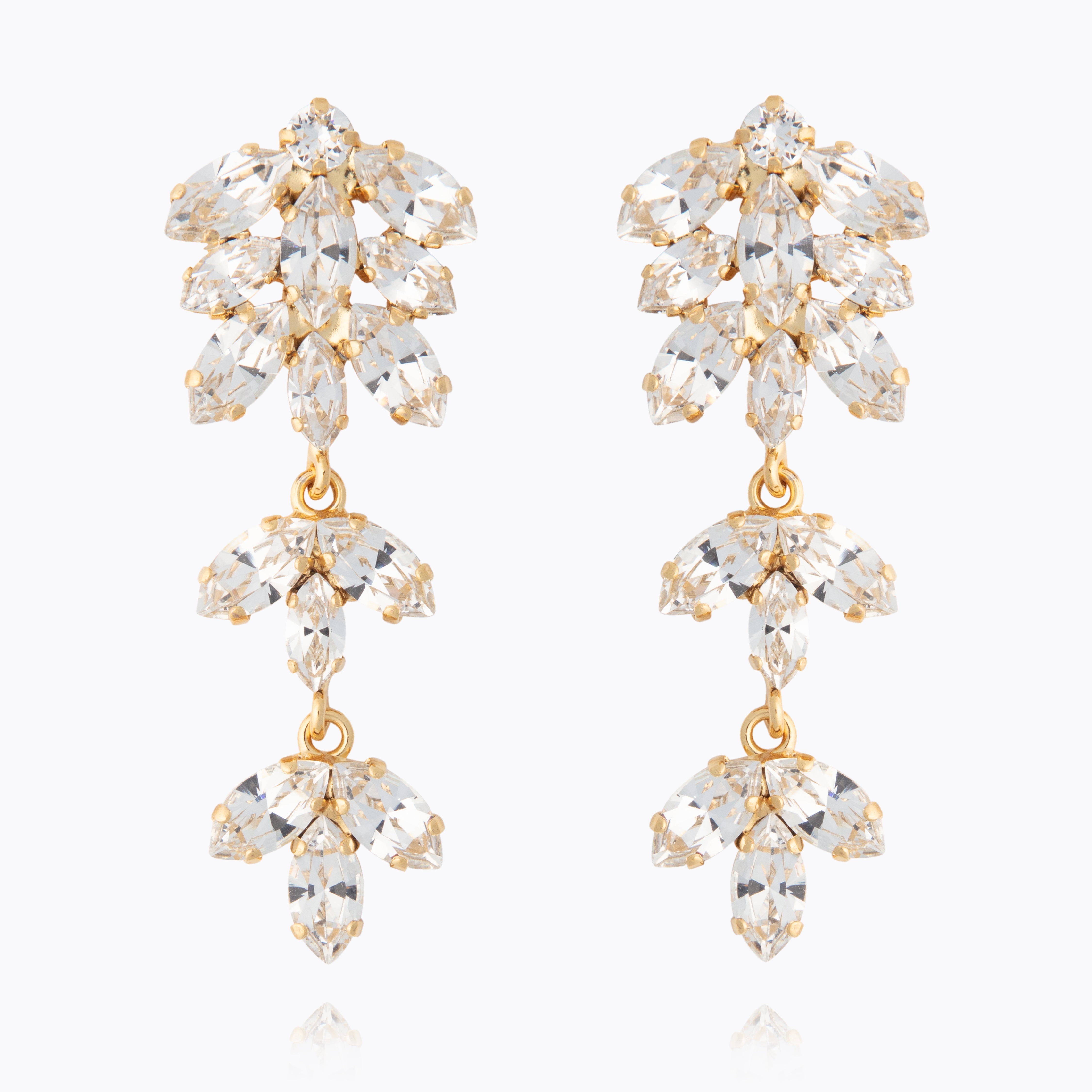Falling in Love Crystal Earrings - Elegant Dangle Earrings for Women, Perfect for Valentine's Day, Anniversary & Romantic Date Nights