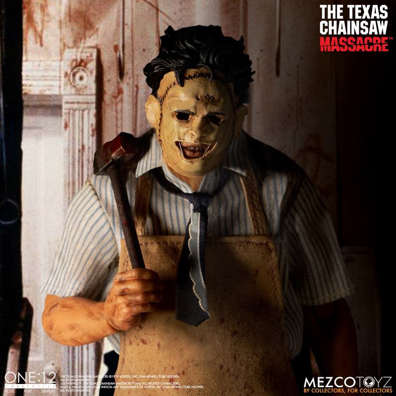 The Texas Chainsaw Massacre (1974) Leatherface Deluxe Edition One:12 Scale Action Figure - Horror Movie Collectible for Display & Fan Collections
