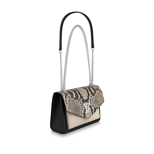 Louis Vuitton MyLockMe BB Roccia Python Leather Crossbody Bag - Luxury Designer Handbag for Women, Perfect for Date Night & Evening Events
