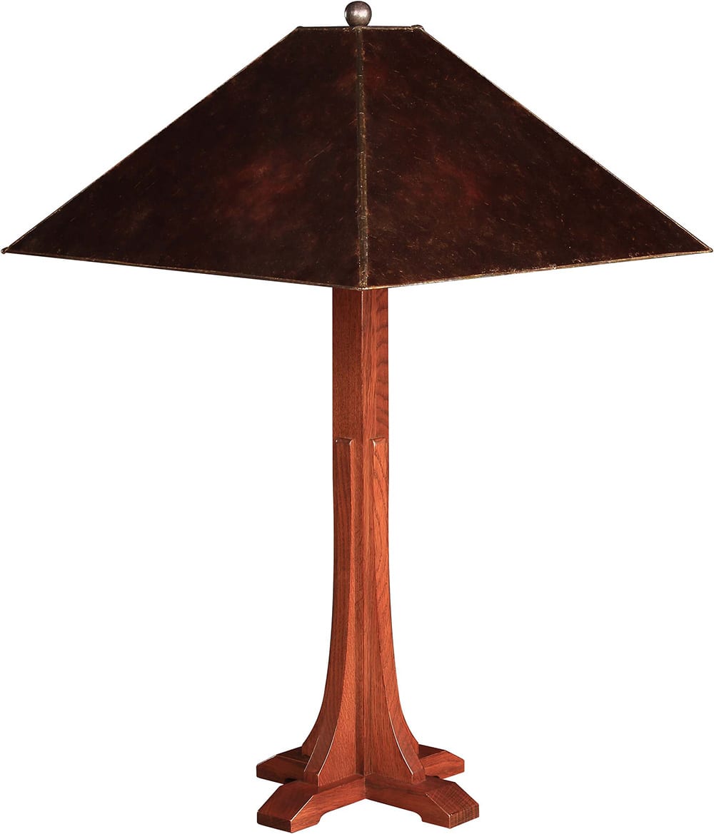 Vintage Style Cross Base Table Lamp with Mica Shade - Bedside, Living Room, Office Lighting Decor