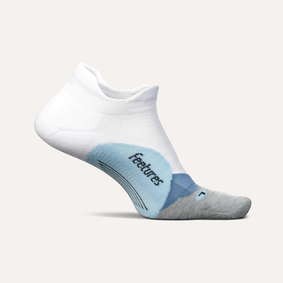 Elite Light Cushion No Show Socks for Women - Breathable Invisible Liner Socks (White Sky) - Perfect for Sneakers, Loafers & Everyday Comfort
