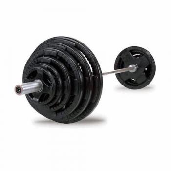 Body Solid OSR500S 500lb Rubber Grip Olympic Weight Plate Set - Durable Gym Equipment for Home & Commercial Workouts