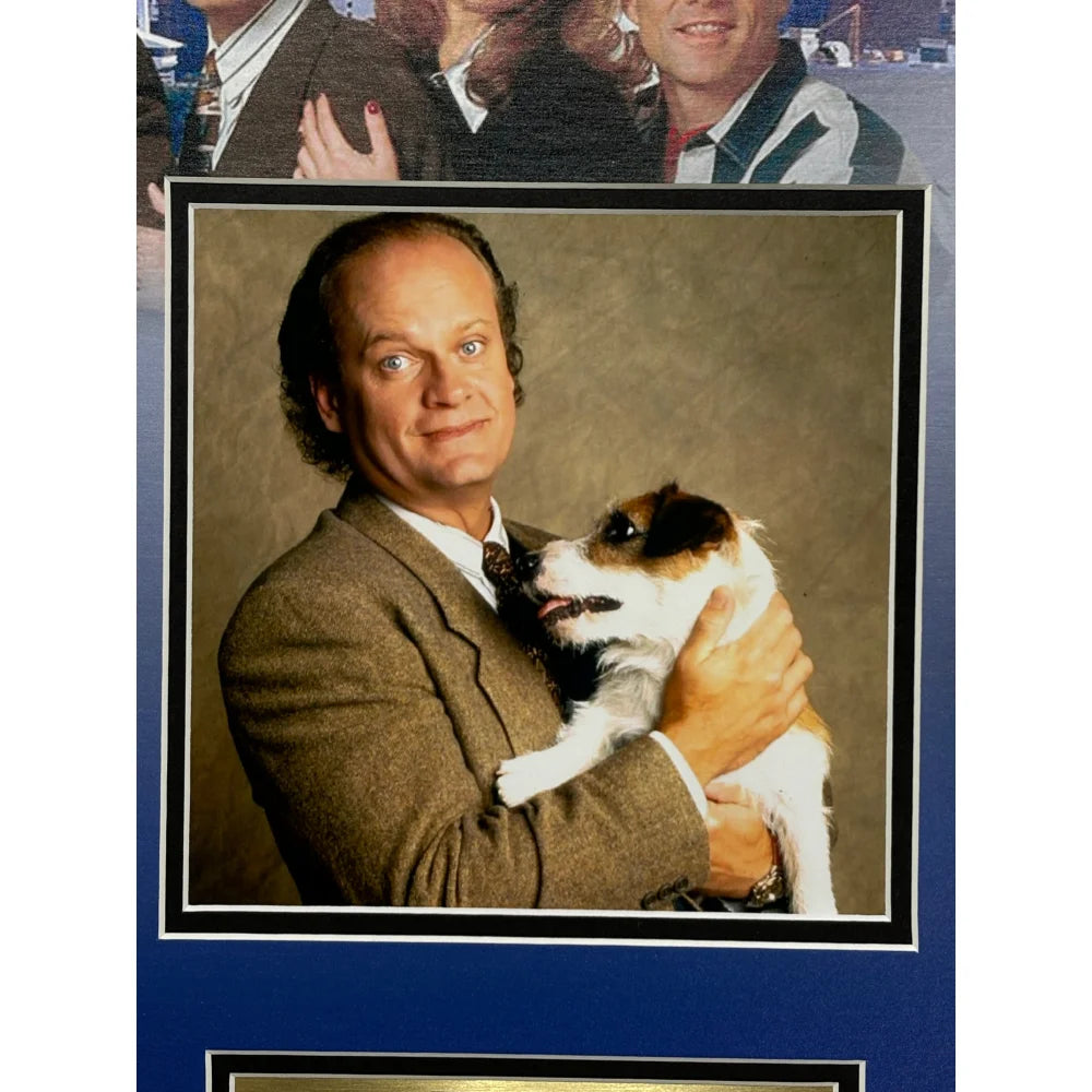 Kelsey Grammer Autographed Frasier Script Framed Collage with BAS COA - Signed Memorabilia for TV Show Fans & Collectors | Perfect for Home Theater Decor, Office Display, and Gift for Frasier Lovers