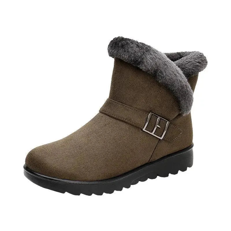 Women's Cozy Plush Snow Boots - Waterproof Winter Boots for Women - Warm & Comfortable Snow Shoes for Cold Weather - Perfect for Snowy Days, Outdoor Activities & Winter Fashion