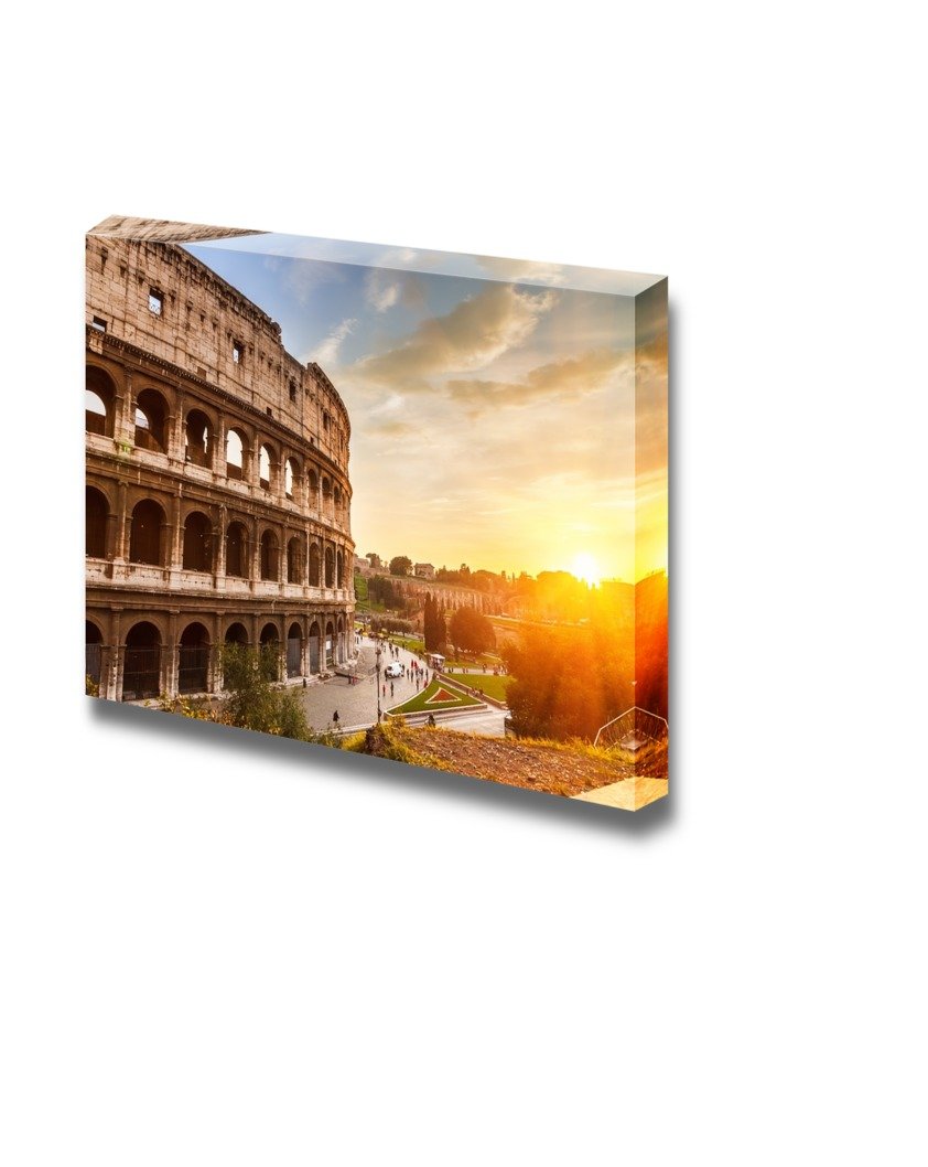 Coliseum at Sunset Canvas Wall Art - 32