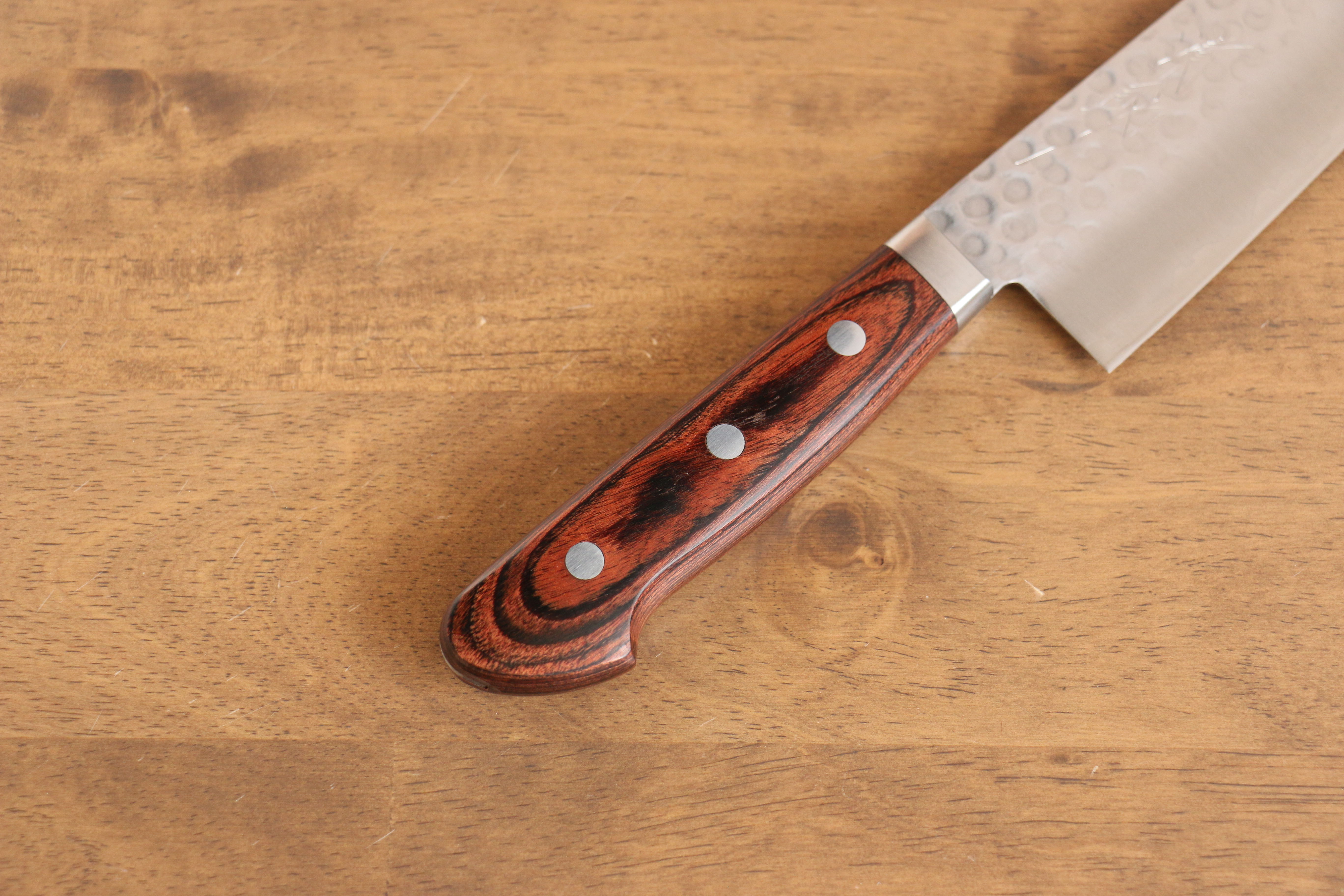 Premium Seisuke Swedish Steel Santoku Knife with Mahogany Handle & Black Towel Gift Set - Perfect for Home Chefs, Cooking Enthusiasts & Gourmet Gifts