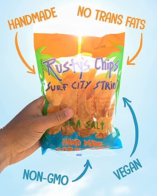 Rusty’s Crunchy Healthy Chips - Gluten Free, Non-GMO, Vegan Snacks with No Preservatives - Perfect for On-the-Go, Lunchboxes & Movie Nights