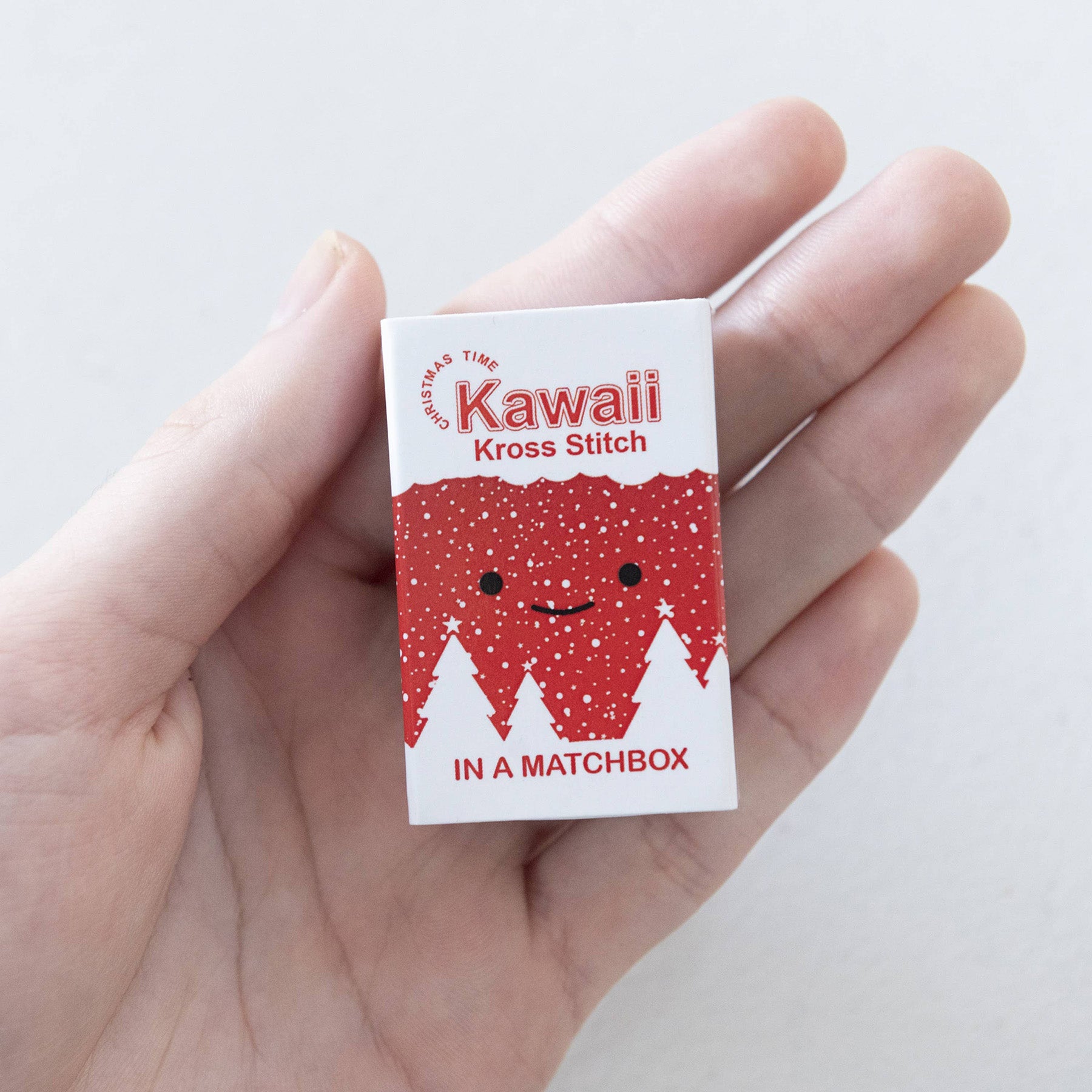Mini Matchbox Cross Stitch Kit - DIY Christmas Tree Ornament Craft Set for Holiday Decorations | Perfect for Home, Gift, and Party Decoration
