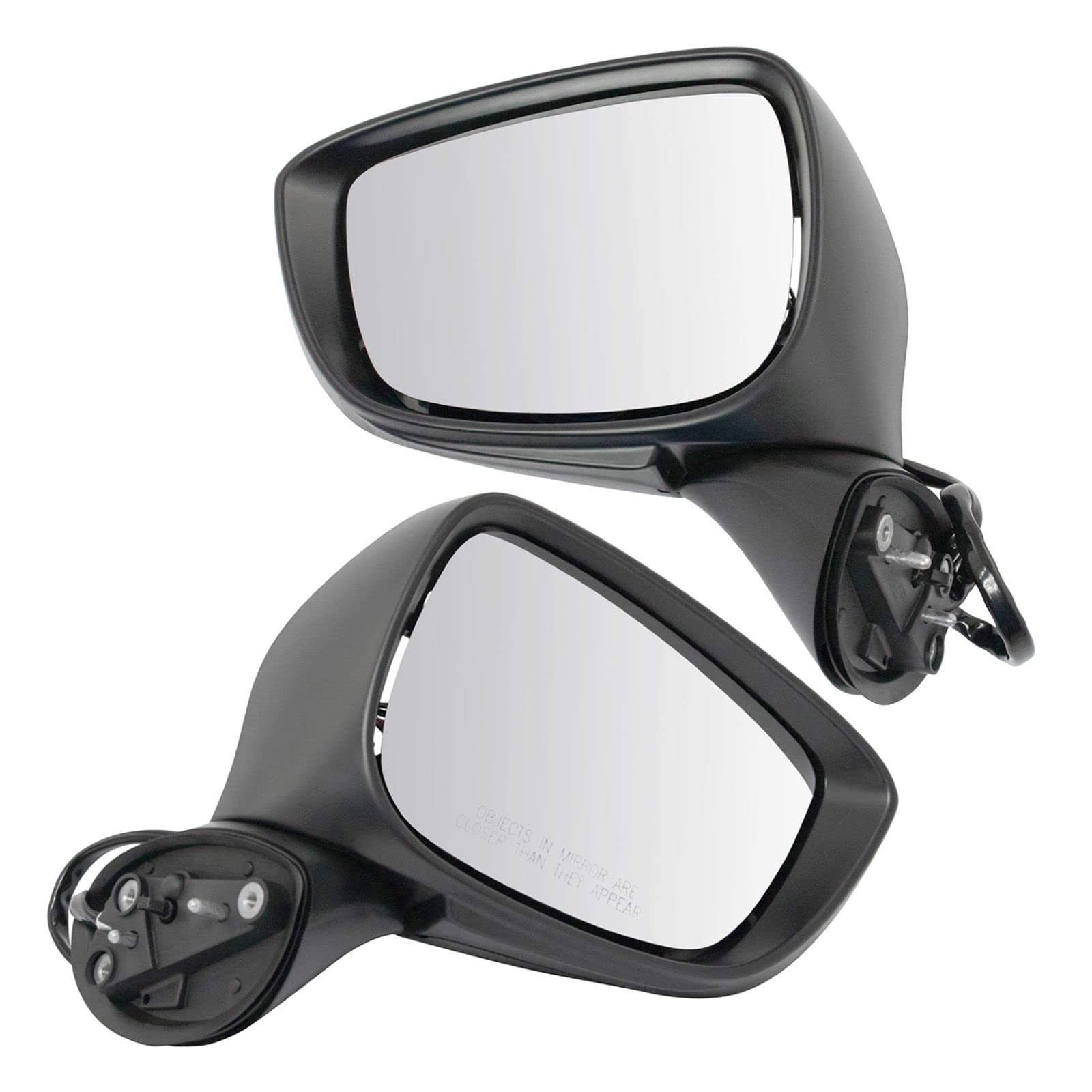 Heated Side Mirror Set for Driver & Passenger - Compatible with 2015-2016 Mazda CX-5 (MA1320208, MA1321208) - No Blind Spot Monitor - Perfect for Winter Driving & Enhanced Visibility