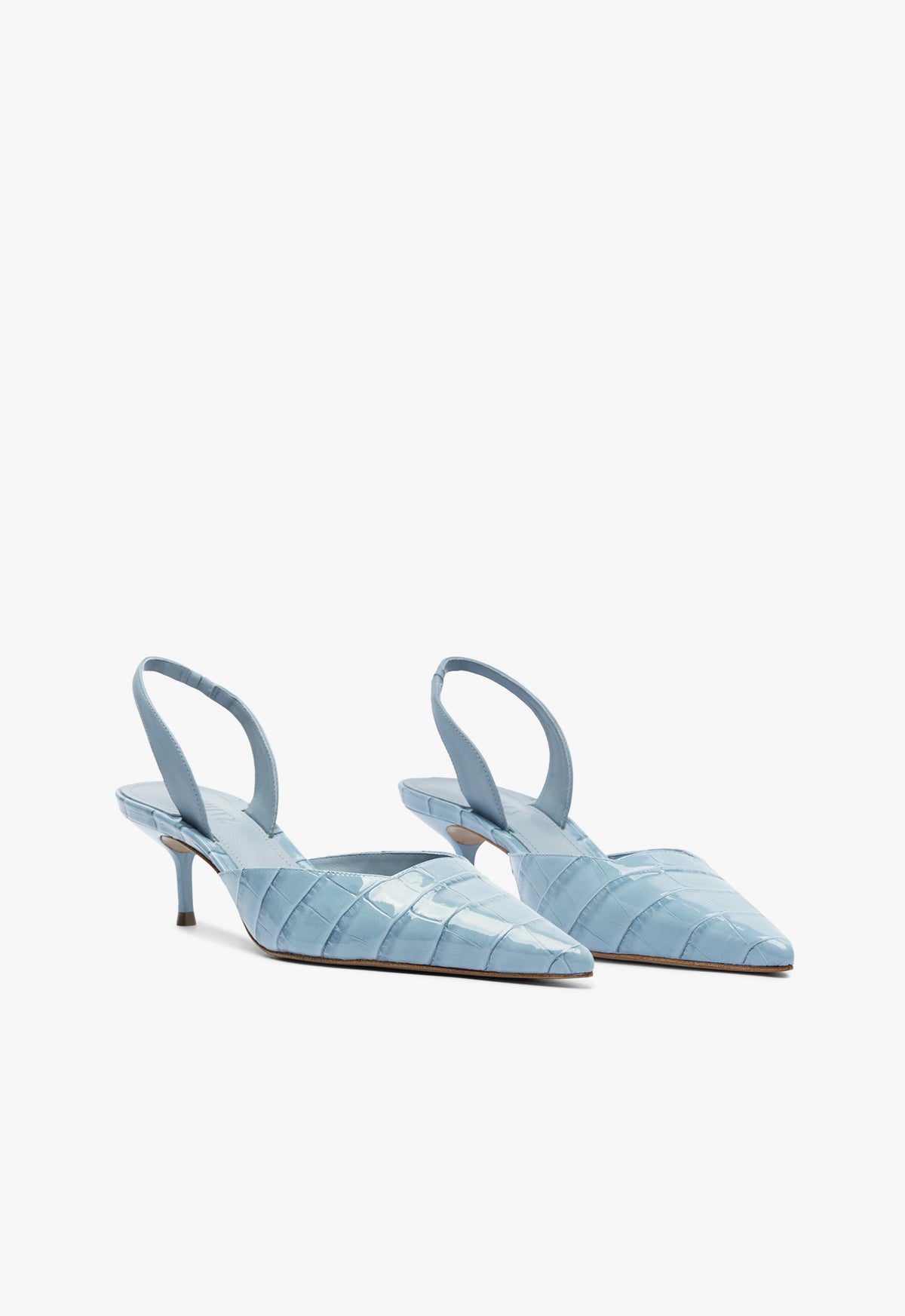Paola Mid Heel Stiletto Pumps for Women - Elegant Blue Pointed Toe Dress Shoes for Party, Wedding & Evening Events | Comfortable & Stylish High Heels