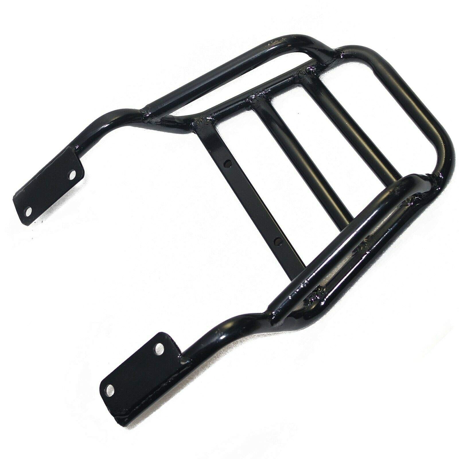 Black Rear Rack Luggage Carrier for Royal Enfield Interceptor 650 - Heavy Duty Motorcycle Cargo Rack for Touring & Adventure Riding