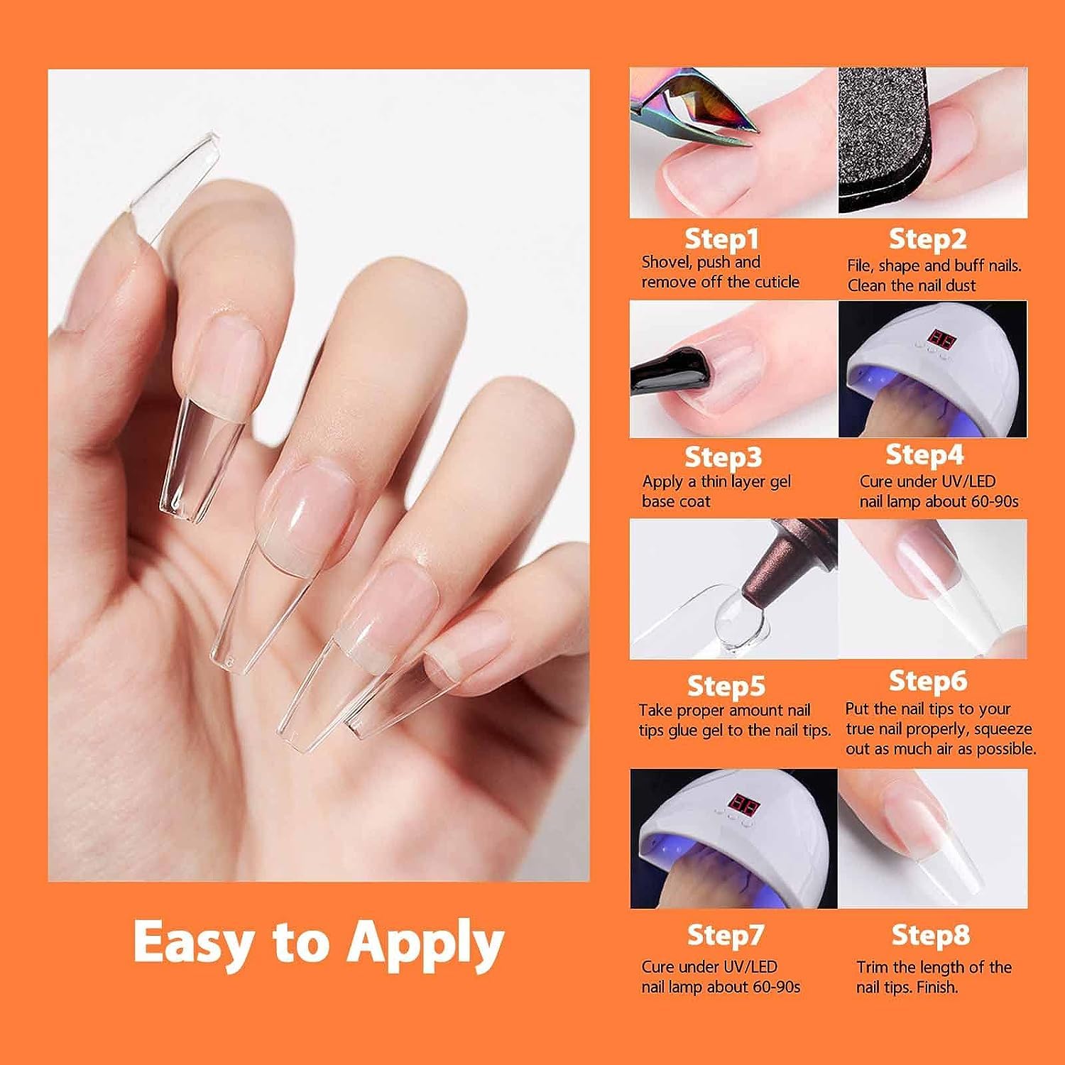 NAILWIND Professional Gel Nail Glue - 20ML Strong Adhesive for Soft Gel Nail Tips & Rhinestones | Requires UV/LED Nail Lamp | Perfect for Salon, DIY Manicures & Nail Art Designs