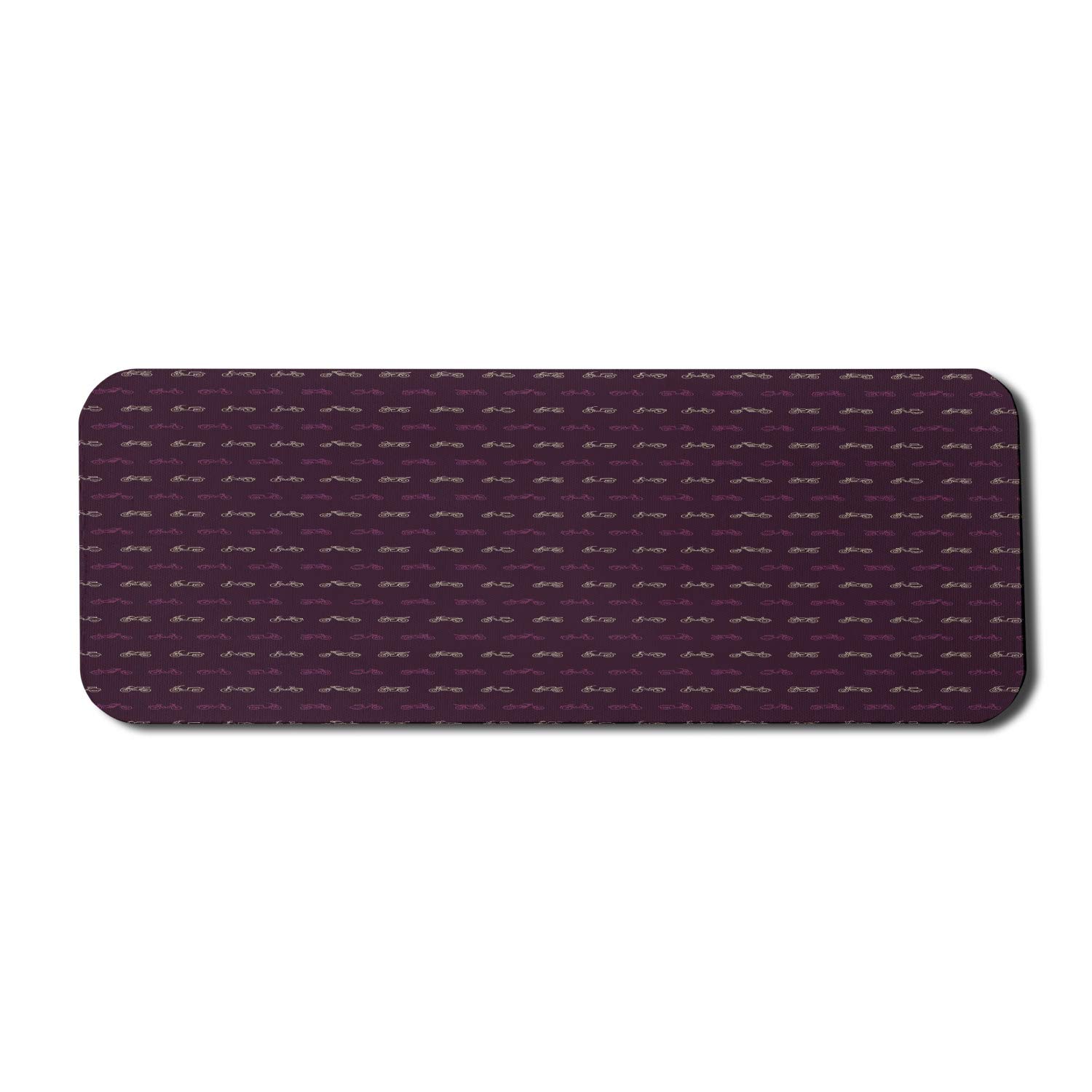 Ambesonne Adventure Motorcycle & Moped Themed Non-Slip Gaming Mouse Pad - 31