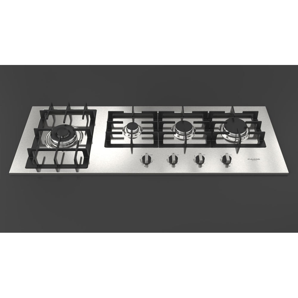 Fulgor Milano 42 Inch 400 Series 4-Burner Stainless Steel Gas Cooktop - F4GK42S1 | Perfect for Modern Kitchens, Home Chefs & Professional Cooking
