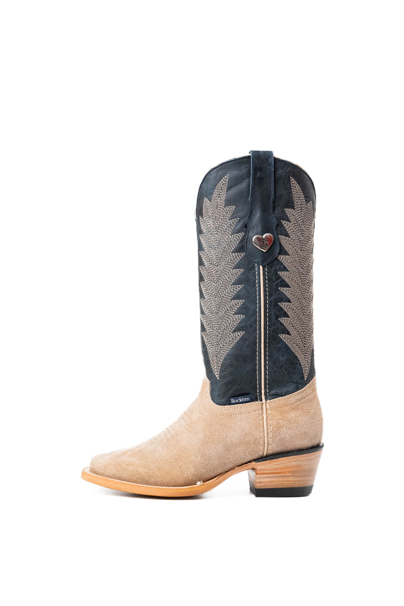 Sierra Roughout Frontier Toe Cowgirl Boots - Western Style Leather Boots for Women - Comfortable & Durable for Riding, Country Dancing & Outdoor Activities