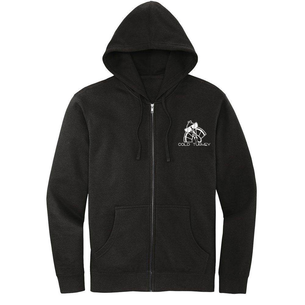 C.T.J. Fleece Full Zip Hoodie for Men & Women - Soft Warm Winter Jacket with Pockets - Perfect for Outdoor Activities, Casual Wear & Gym