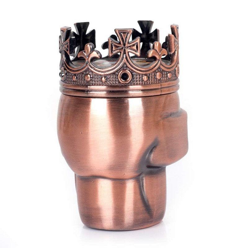 Premium Skull-Shaped Tobacco Grinder - Ghost Head Design for Weed, Herbs & Spices | Durable Metal Smoking Accessory for Rolling Papers, Pipes & Vaporizers | Perfect for Home Use, Travel & Gifts