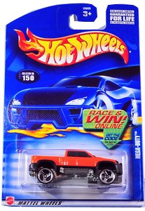 Hot Wheels Mega-Duty #150 Die-Cast Car - 2002 Limited Edition Collectible Toy for Kids & Adults - Perfect for Play, Display & Racing Scenes