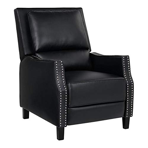 Lane Home Furnishings Caspian Pushback Chair - Black Modern Dining Chair with Padded Seat for Kitchen, Dining Room, Office | Comfortable & Stylish Home Furniture