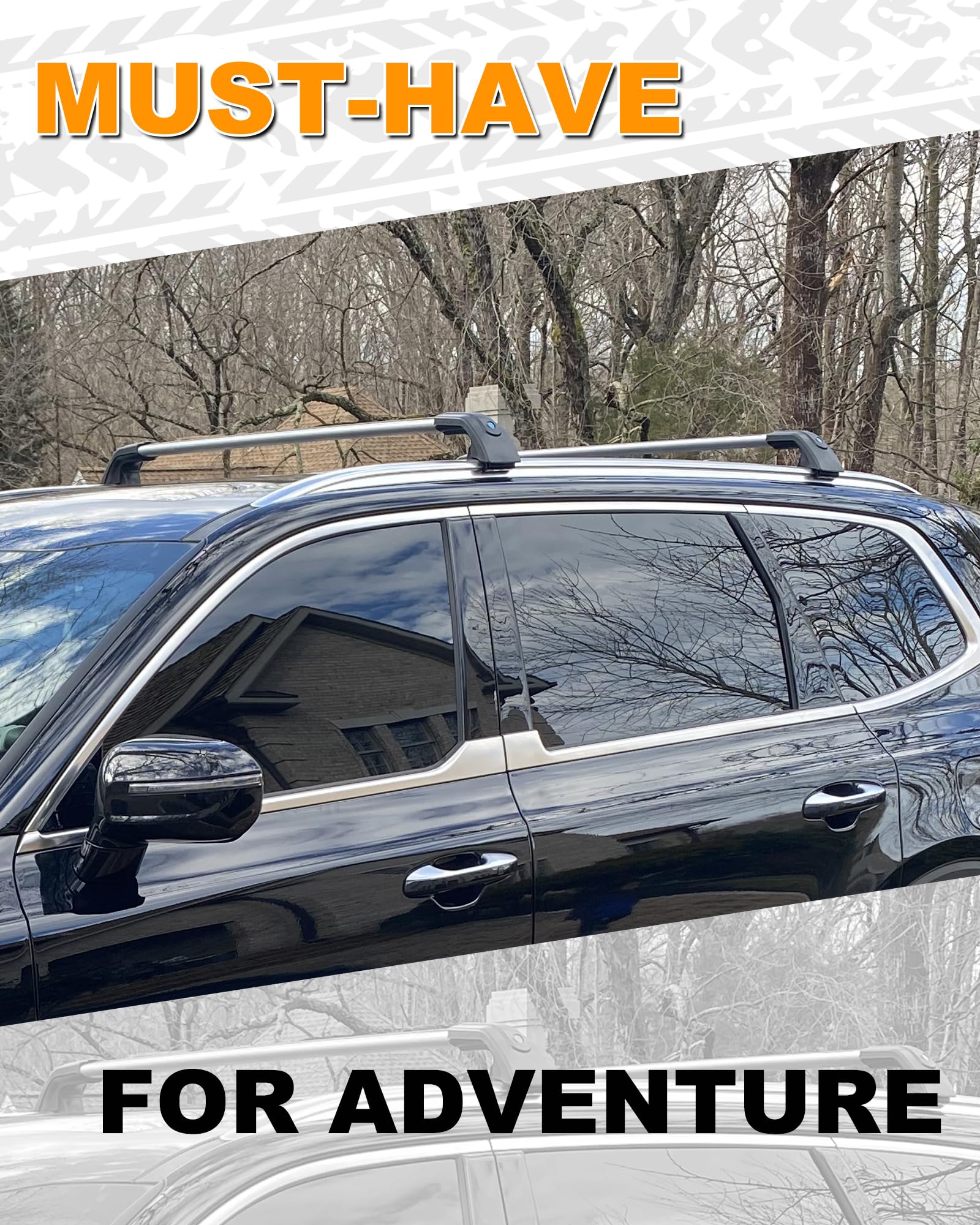 Volvo XC90 Cross Bars 2015-2025 - Snailfly Lockable Roof Rack Cargo Carrier for SUV Luggage & Outdoor Gear - Perfect for Camping, Skiing & Road Trips
