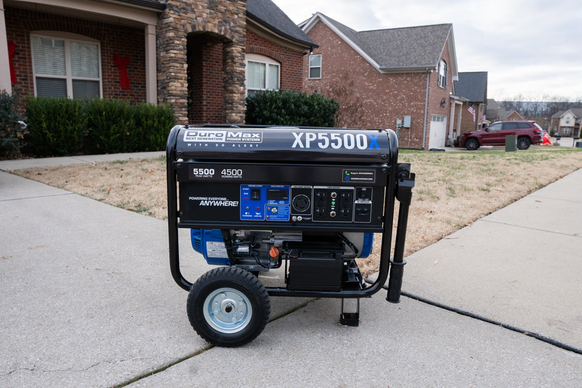 5500W Portable Gasoline Generator with CO Alert - Reliable Backup Power for Home, Camping & Outdoor Emergencies