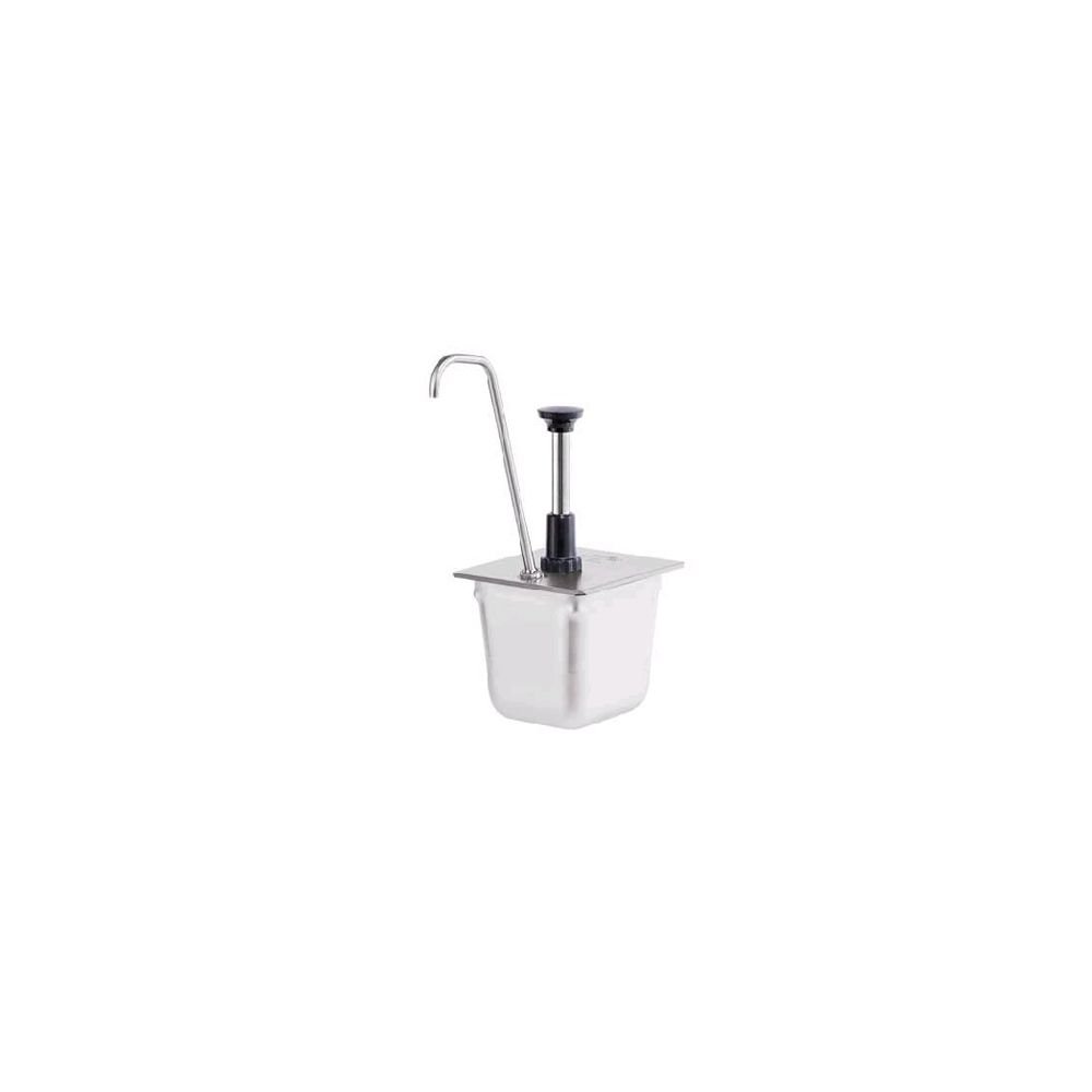 CP-1/6 Tall 83433 Stainless Steel Server Pump for 1/6 Size Steam Table Pans - Perfect for Buffet Catering, Food Service, and Commercial Kitchen Use