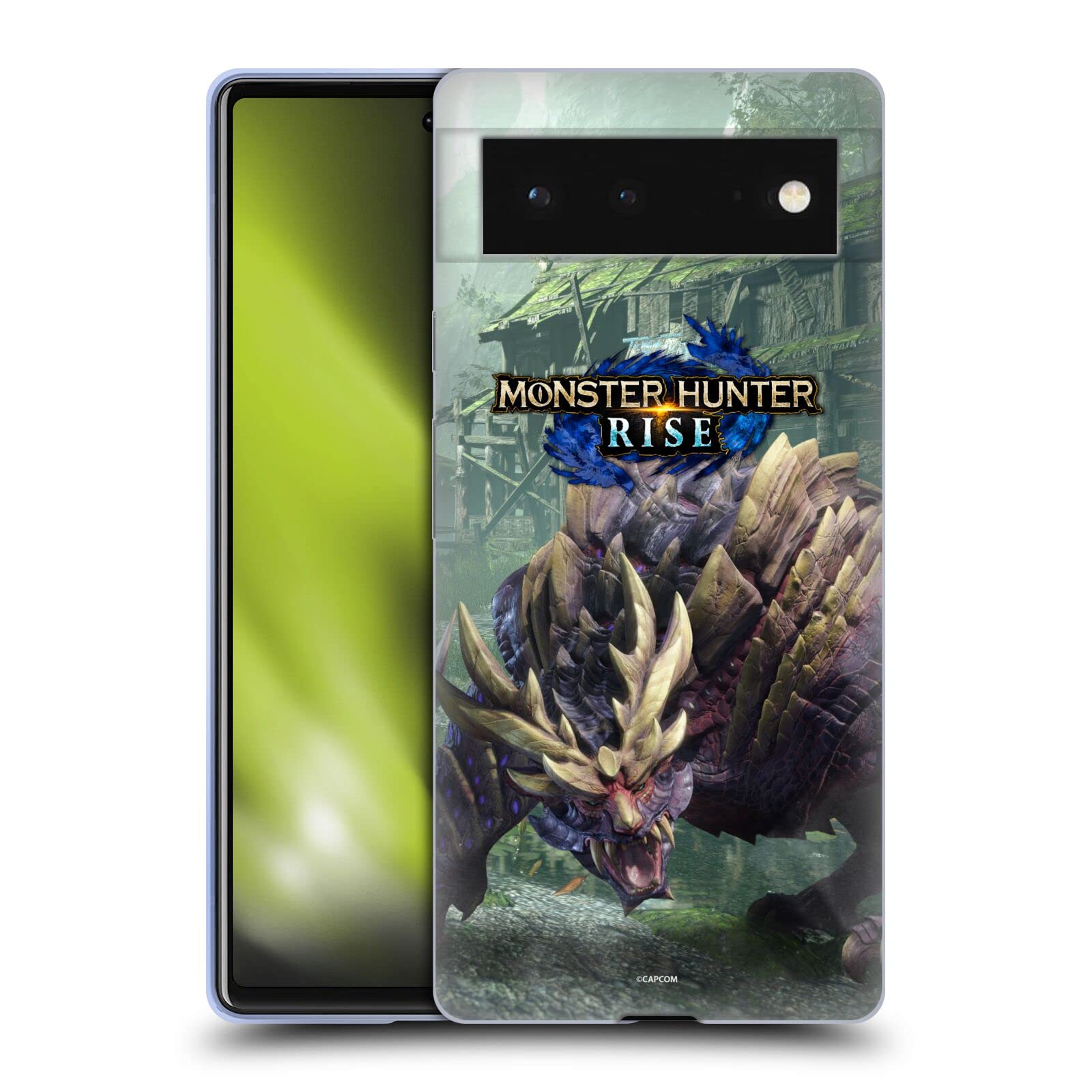 Officially Licensed Monster Hunter Rise Magnamalo Soft Gel Case for Google Pixel 6 - Durable Protective Phone Cover with Unique Graphics | Perfect for Gaming Fans & Everyday Use