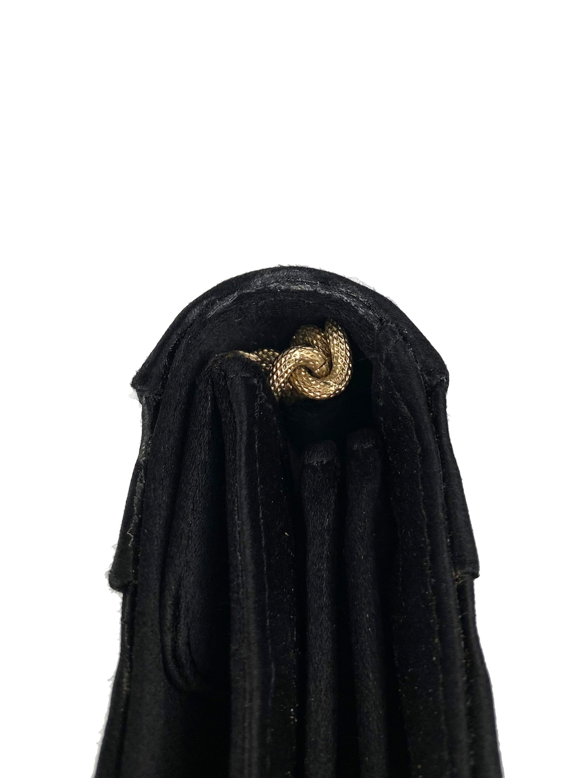 Chanel Black Long Satin Chain Clutch Bag for Women - Elegant Evening Clutch for Parties, Weddings & Special Occasions
