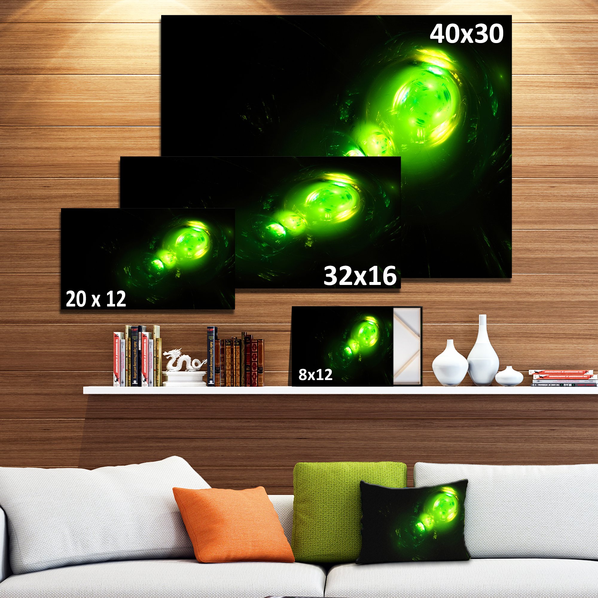 Abstract Underwater Air Bubbles Canvas Art Print - Modern Ocean Theme Wall Decor for Living Room, Bedroom & Office