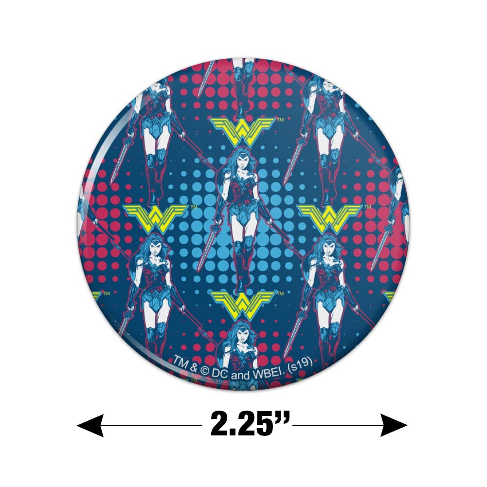 Wonder Woman Movie Inspired Kitchen Refrigerator Magnet - Decorative Button Magnet for Fridge, Locker & Office - Perfect for Superhero Fans & Home Decor